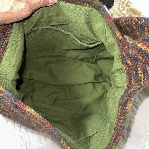 ETHNIC HIPPIE BABA COOL BOBO BAG in recycled silk from Nepal, - Picture 10 of 10